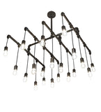 36"Sq PipeDream Alva 20 Lt Cascading Industrial Pendant