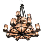 58"W Avondale 2 Tier Mission Chandelier