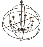 54"W Atom Enerjisi 12 Lt Chandelier