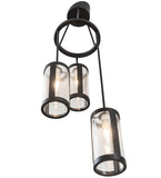 18"W Cartier 3 Lt Modern Chandelier