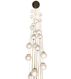 28"W Bola 30 Lt Cascading Pendant