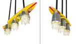 55"L Beer Garden LandShark Surfboard Island Pendant