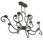 48"L Clifton Oval 10 Lt Victorian Chandelier