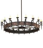72"W Costello 18 Lt Chandelier