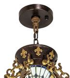 62"W Fleur-de-lis Inverted Pendant