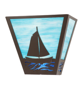 13"W Sailboat Wall Sconce