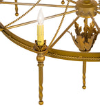 36"W Amaury 10 Lt Chandelier
