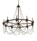 60"W Marcie 10 Lt Chandelier