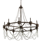 60"W Marcie 10 Lt Chandelier