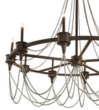 60"W Marcie 10 Lt Chandelier