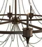 60"W Marcie 10 Lt Chandelier