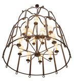 54"W Grand Stair 18 Lt Chandelier