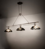 70"L Deco Ball 3 Lt Noir Swirl Island Pendant