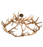 85"W Antlers 12 Lt Chandelier