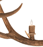 85"W Antlers 12 Lt Chandelier