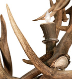 72"W Antlers Elk 16 Lt Chandelier