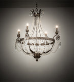 34"W Antonia 4 Lt Chandelier