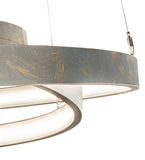 48"W Anillo 4 Ring Modern Cascading Pendant