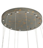 48"W Anillo 4 Ring Modern Cascading Pendant