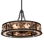 45"W Oak Leaf & Acorn Chandel-Air Fan