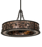 45"W Oak Leaf & Acorn Chandel-Air Fan