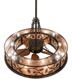45"W Oak Leaf & Acorn Chandel-Air Fan