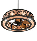 45"W Oak Leaf & Acorn Chandel-Air Fan