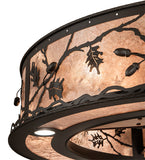 45"W Oak Leaf & Acorn Chandel-Air Fan
