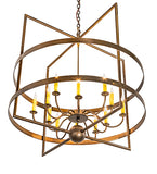 36"W Aldari 12 Lt Chandelier