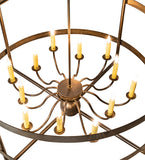 36"W Aldari 12 Lt Chandelier