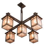 36"W Roylance 5 Lt Mission Chandelier
