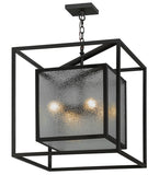 24"Sq Kitzi Box Contemporary Pendant