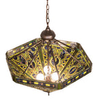 26"W Tiffany Elizabethan Inverted Pendant