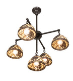 30"W Pinecone 5 Lt Chandelier