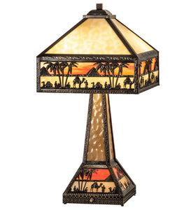 26"H Camel Mission Table Lamp