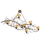 61"L Winter Solstice Delta 8 Lt Oblong Chandelier