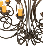 42"W Fernando 10 Lt Chandelier