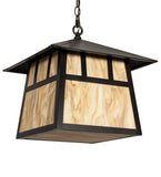 16"Sq Stillwater Double Bar Mission Outdoor Pendant