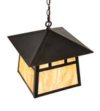 16"Sq Stillwater Double Bar Mission Outdoor Pendant