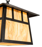 16"Sq Stillwater Double Bar Mission Outdoor Pendant