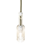 3"W Wine Bottle Mini Pendant