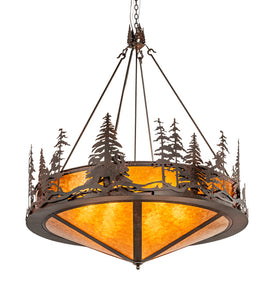54"W Moose at Dusk Inverted Pendant