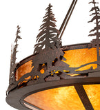 54"W Moose at Dusk Inverted Pendant