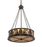 22"W Mountain Pine Inverted Pendant