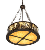 22"W Mountain Pine Inverted Pendant