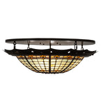 32"W Fleur-de-Lite Flush Mount