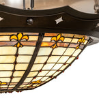 32"W Fleur-de-Lite Flush Mount