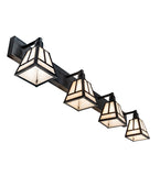 52"W "T" Mission 4 Light Vanity Light