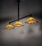 62"L Prairie Corn 3 Lt Island Pendant