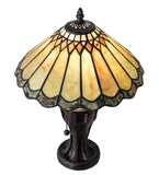 17"H Carousel Jadestone Table Lamp